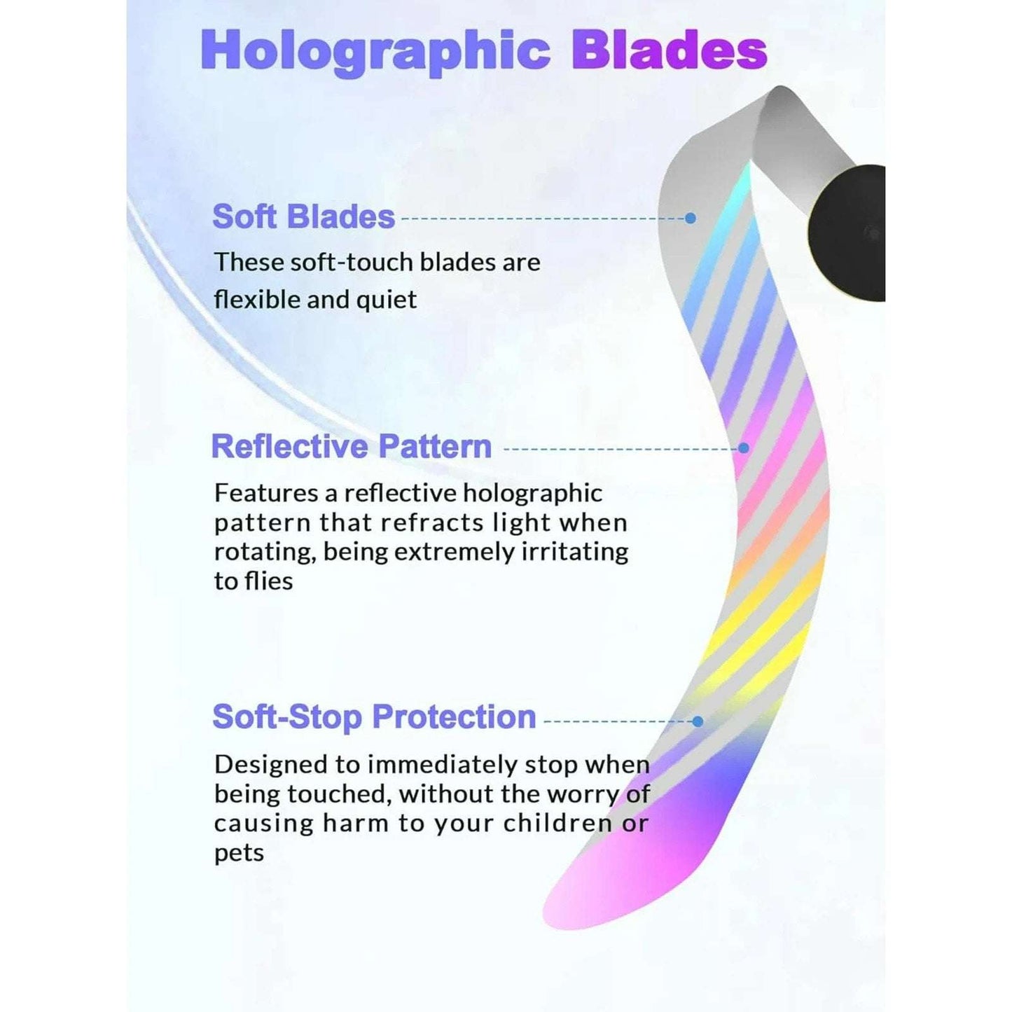 4x Portable Bug Insect Fly Repellent Fan Battery Powered Tabletop/Hanging Bendab