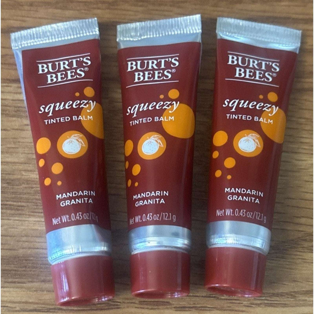 Burts Bees Squeezy Hydrating Tinted Lip Balm in Mandarin Granita (3-Pack)