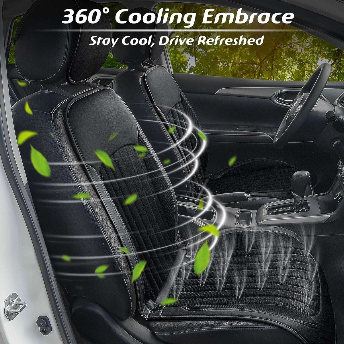 2026 Cooling & Massage Car Seat Cover(Front Seat)Cushion, 12V-24V Universal Fit