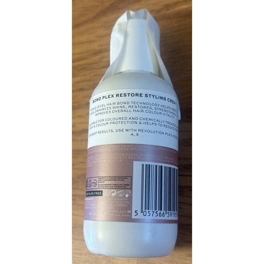 Revolution Haircare Plex 6 Bond Restore Styling Cream Heat Protector Anti Frizz