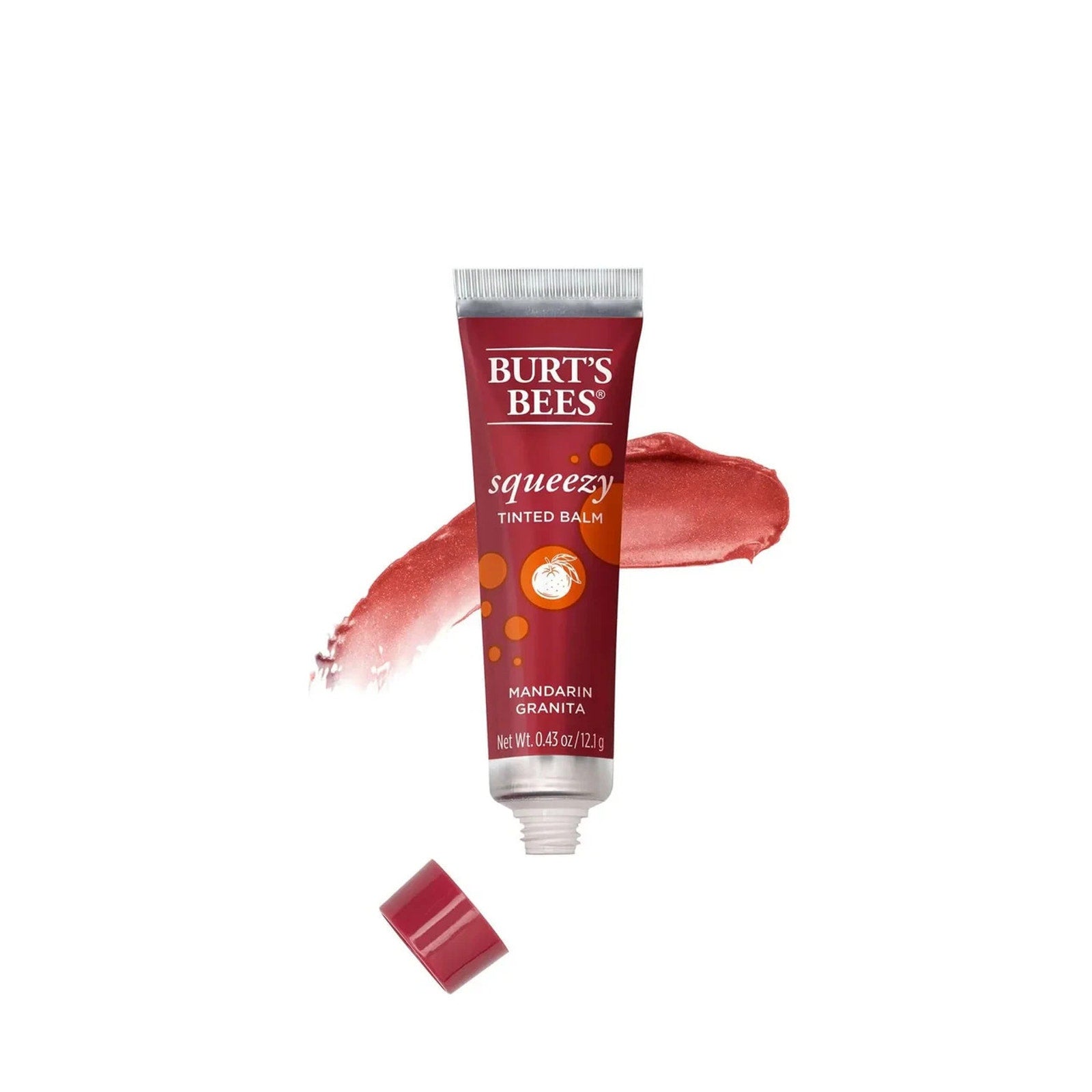 Burts Bees Squeezy Hydrating Tinted Lip Balm in Mandarin Granita (3-Pack)