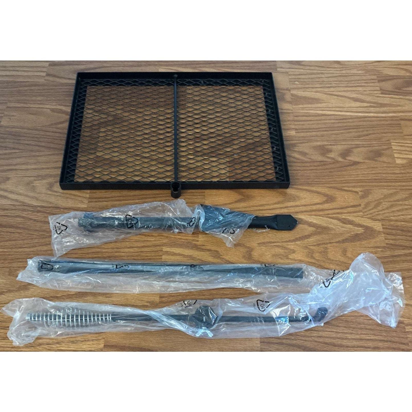 Swivel Campfire Grill Grate, Adjustable Heavy Duty Steel Open Fire 12.6"x16.7"