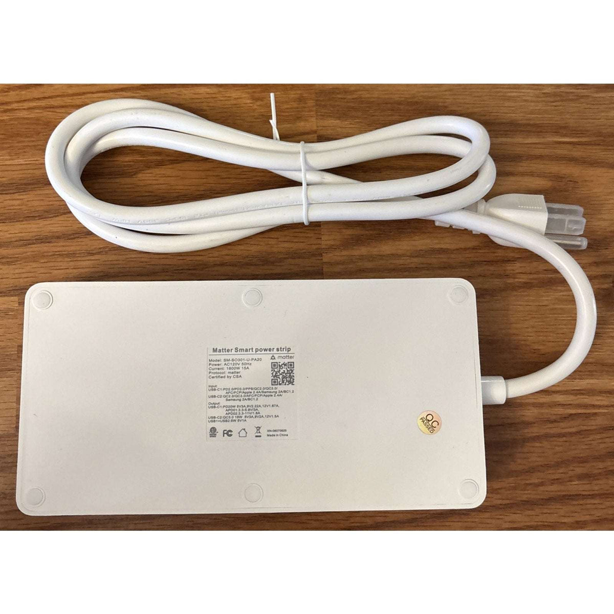 Matter Power Strip Surge Protector, USB C 20W, APP Control Alexa, Apple, SmartTh