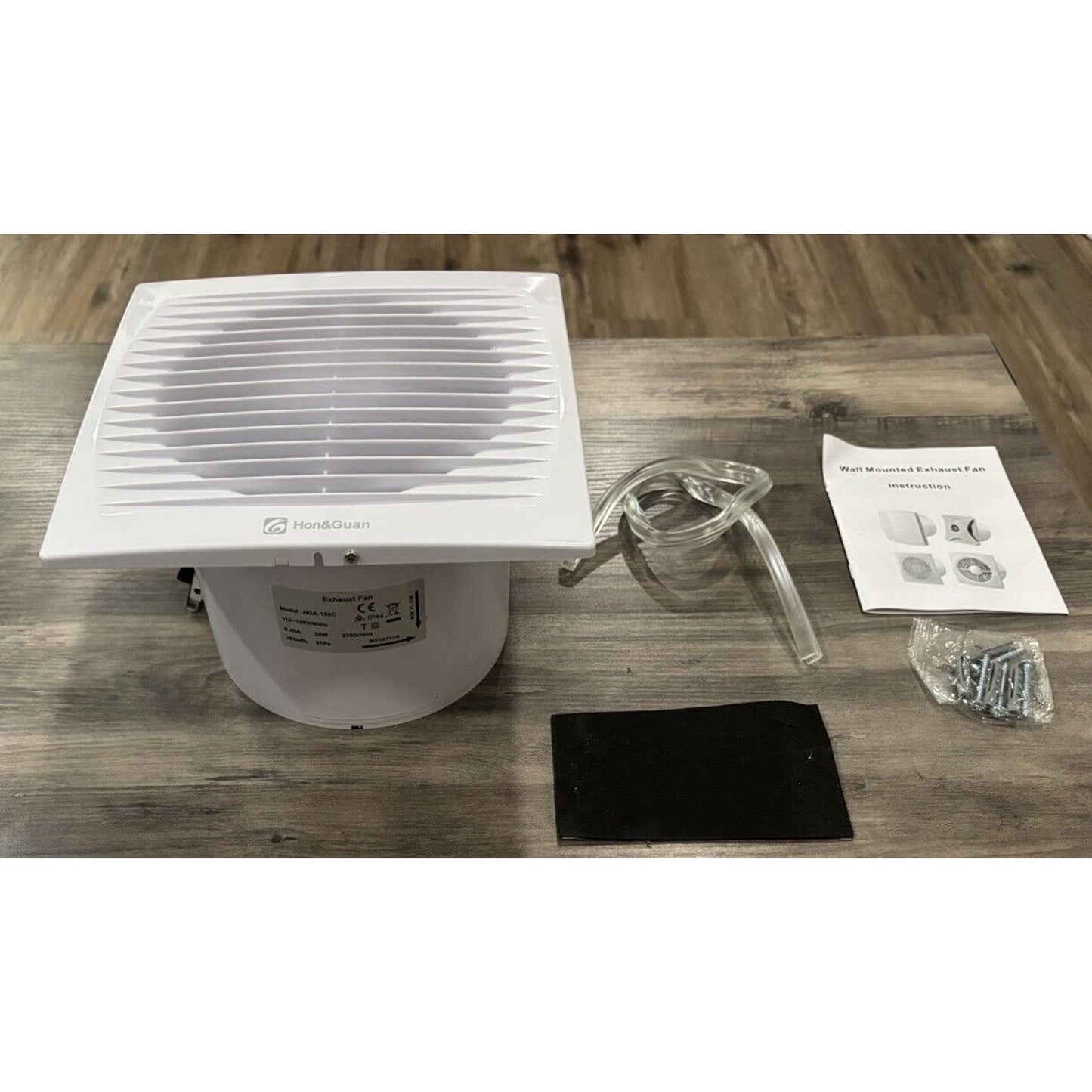 Hon&Guan 6" Quiet 45dB Wall Ceiling Mount Exhaust Fan Bathroom Garage HGA-150C