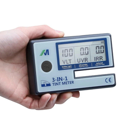 Mxmoonfree Digital Window 3-in-1 Tint Meter Solar Film Transmission Meter LS162