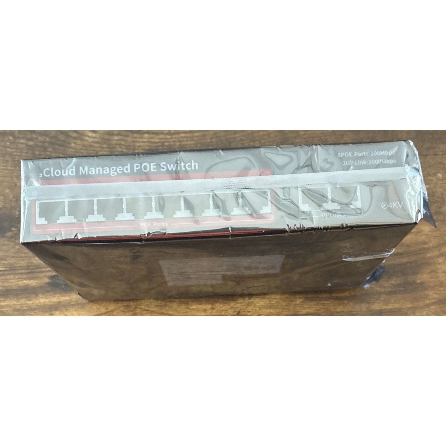 STEAMEMO 10-Port Cloud Managed PoE+ Switch 8 PoE+ Ports @120W & 2 Uplink Ports