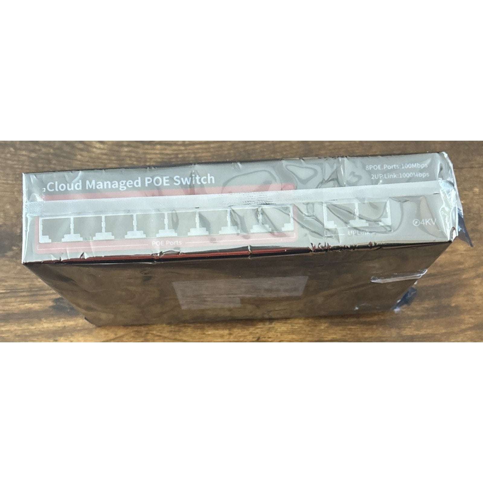 STEAMEMO 10-Port Cloud Managed PoE+ Switch 8 PoE+ Ports @120W & 2 Uplink Ports