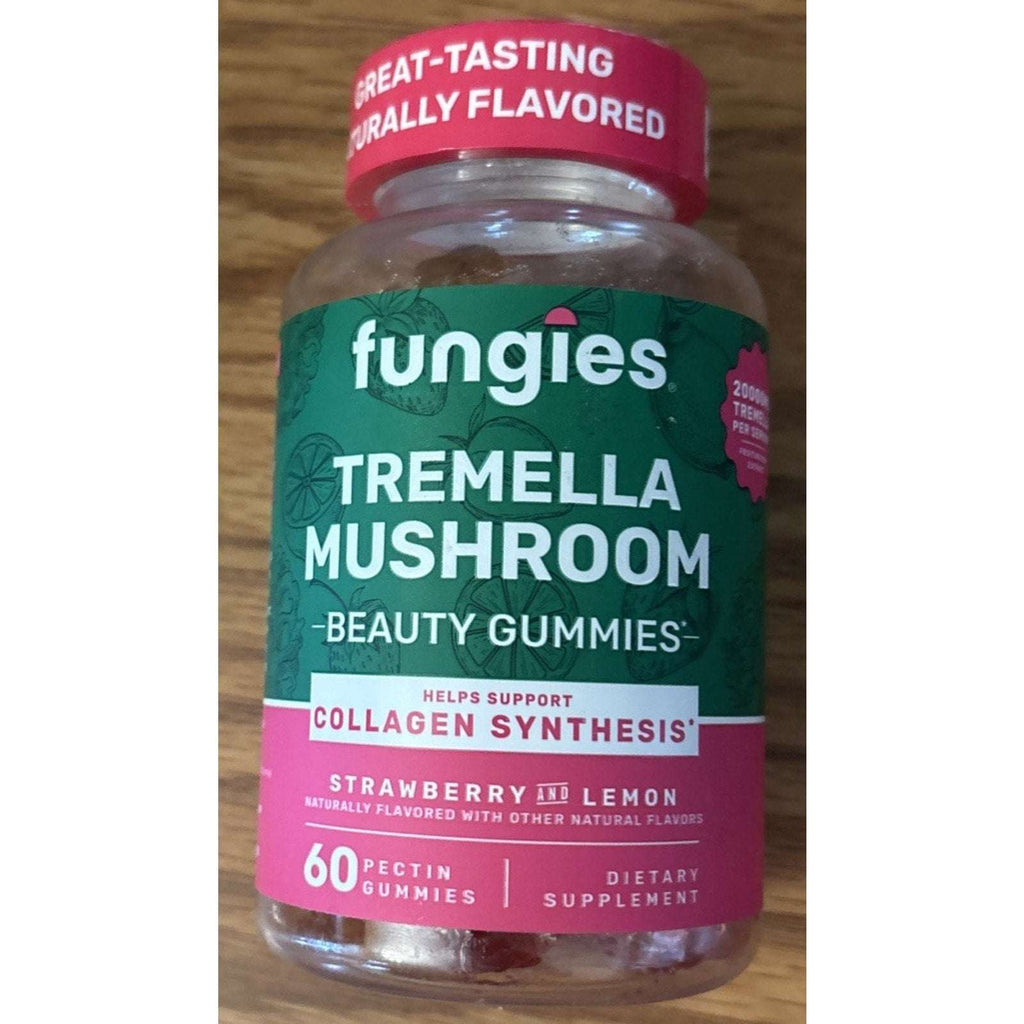 3 x Fungies Tremella Mushroom Collagen Beauty Gummies STRAWBERRY-LEMON 60Ct(180)