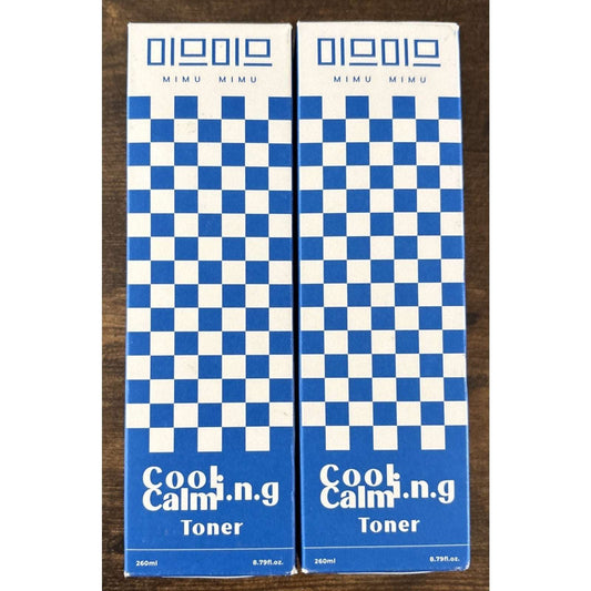 2Pk MIMU MIMU Cooling Calming Toner 10x HA Moisturizes Tighten Pores Sensitive
