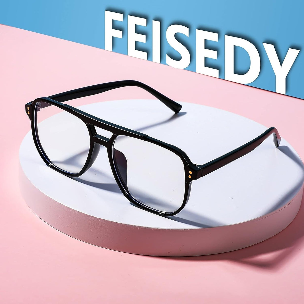 Blue Light Blocking Glasses Fake Nerd Clear Square Computer Lightweight Oversize