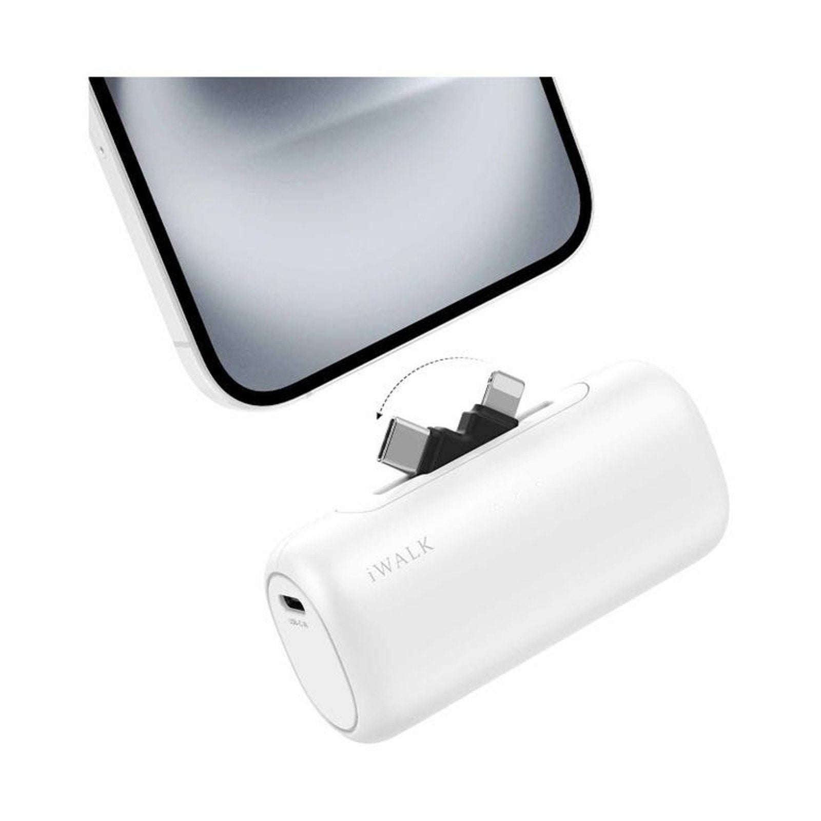 iWalk LinkPod 5000mAh Power Bank for iPhone16/15/14/13/12/11 Ser. Samsung S25/24