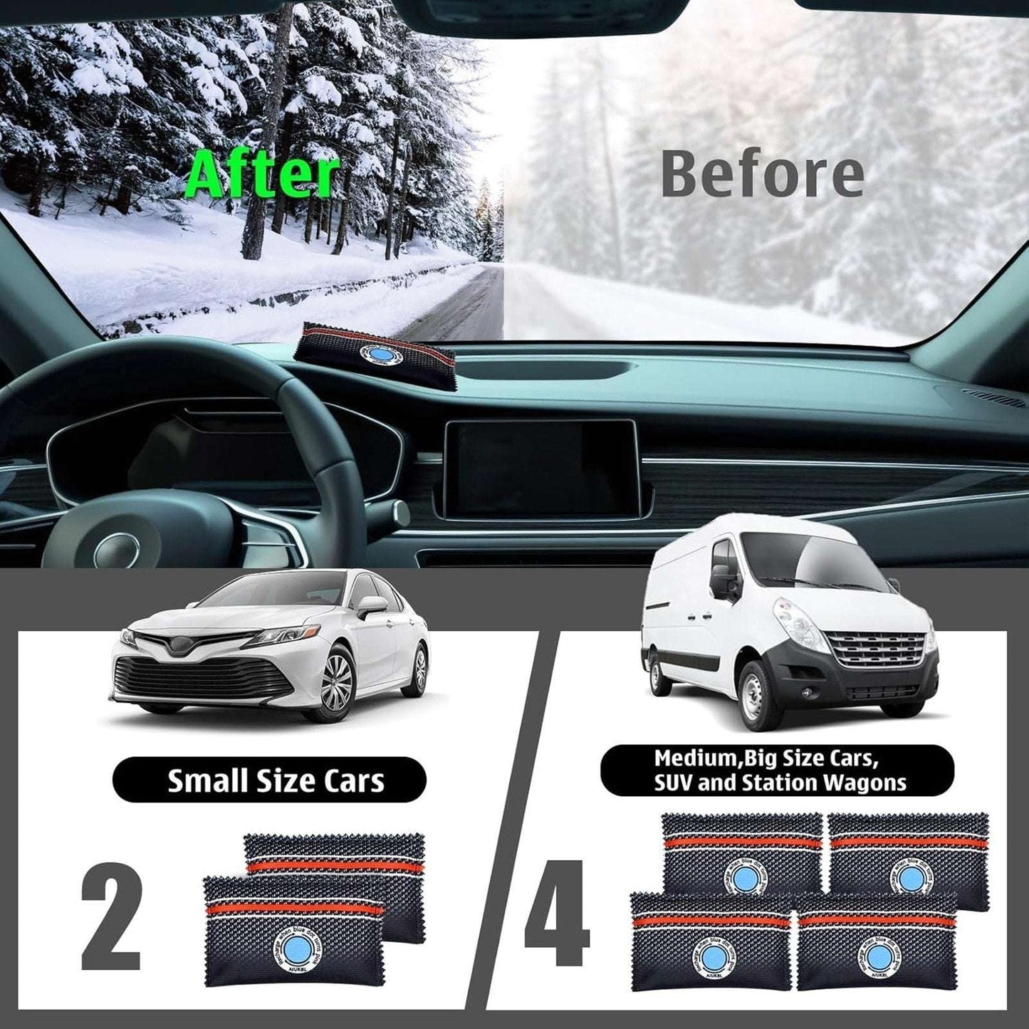 120g Rechargeable Desiccant Moisture Absorbing Bag for Home Closets Safe Car