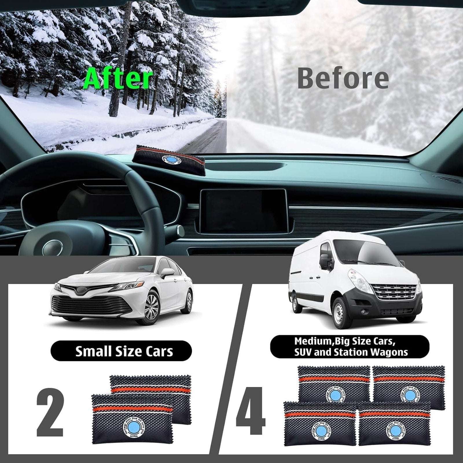 120g Rechargeable Desiccant Moisture Absorbing Bag for Home Closets Safe Car