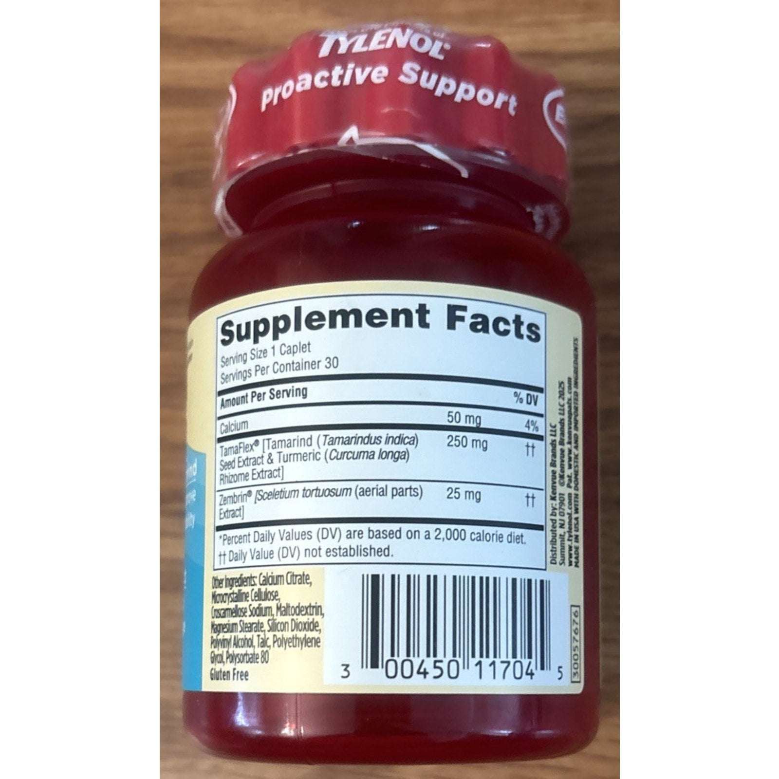 2 Pack TYLENOL Proactive Support Muscle & Joint + Stress 60ct Tumeric + Tamarind
