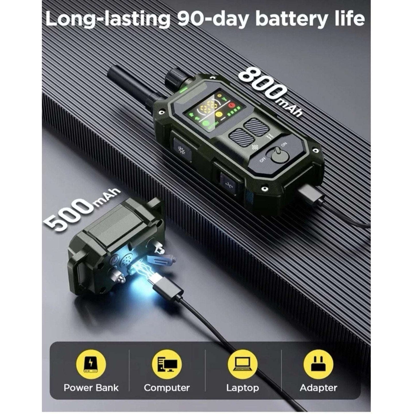 BLACKDOG Military Dog Shock Collar 4200ft Training Collar w/ Remote & LED Light
