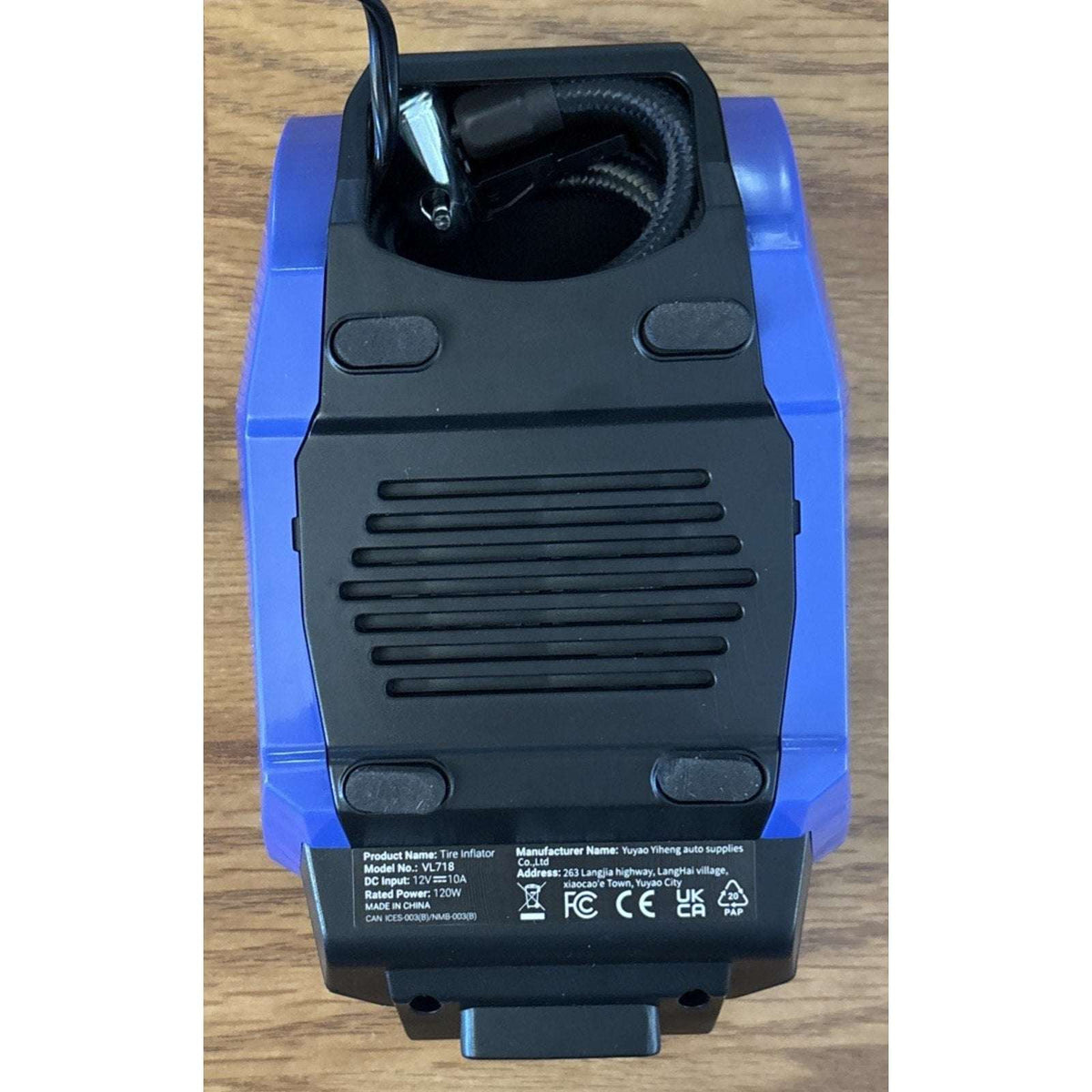 VacLife Air Compressor Tire Inflator w/ LED Light and Digital Display 12V DC