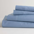 SONOMA ULTIMATE HYGROCOTTON 4PC SHEET SET 400TC Temp Regulating DUSTY BLUE QUEEN