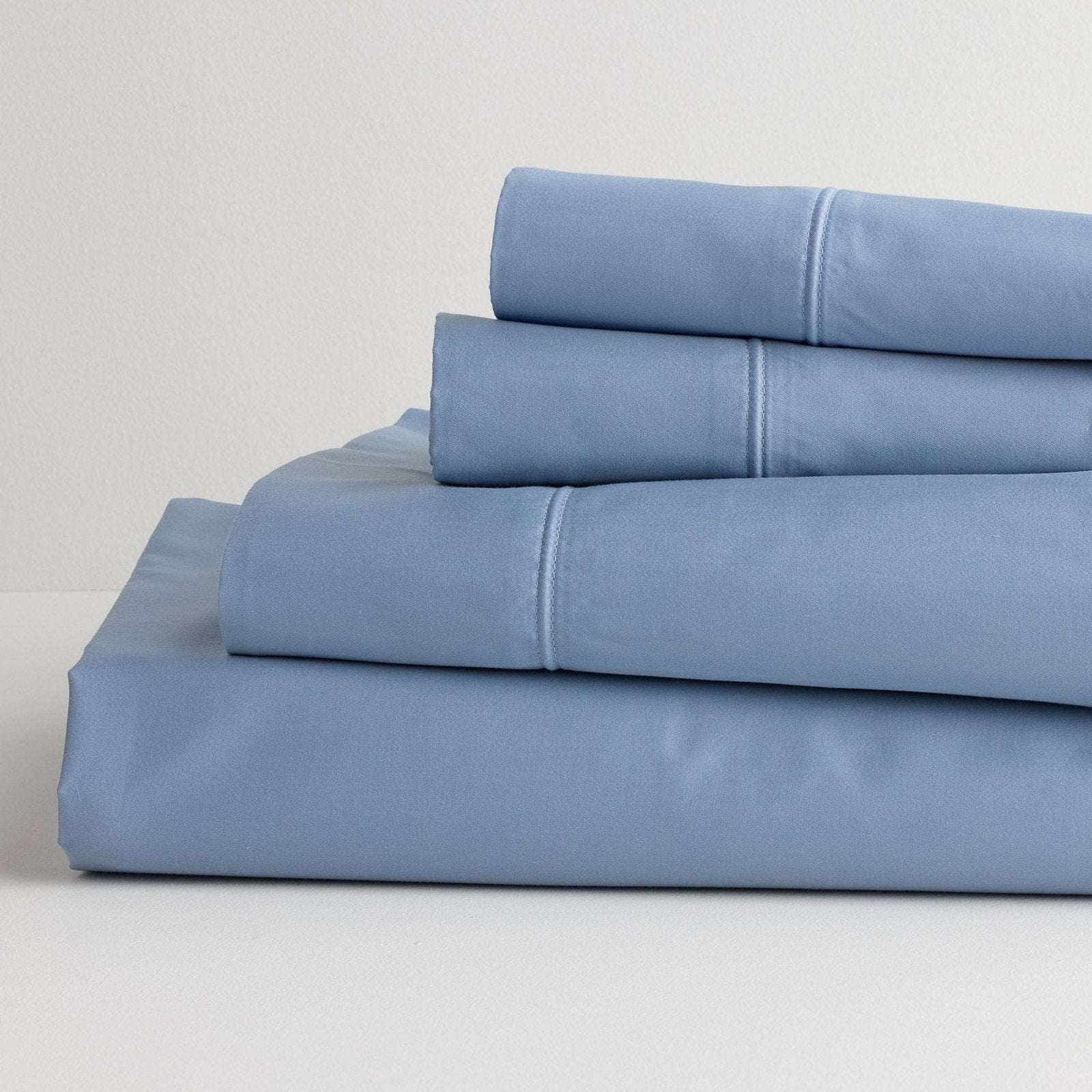 SONOMA ULTIMATE HYGROCOTTON 4PC SHEET SET 400TC Temp Regulating DUSTY BLUE QUEEN
