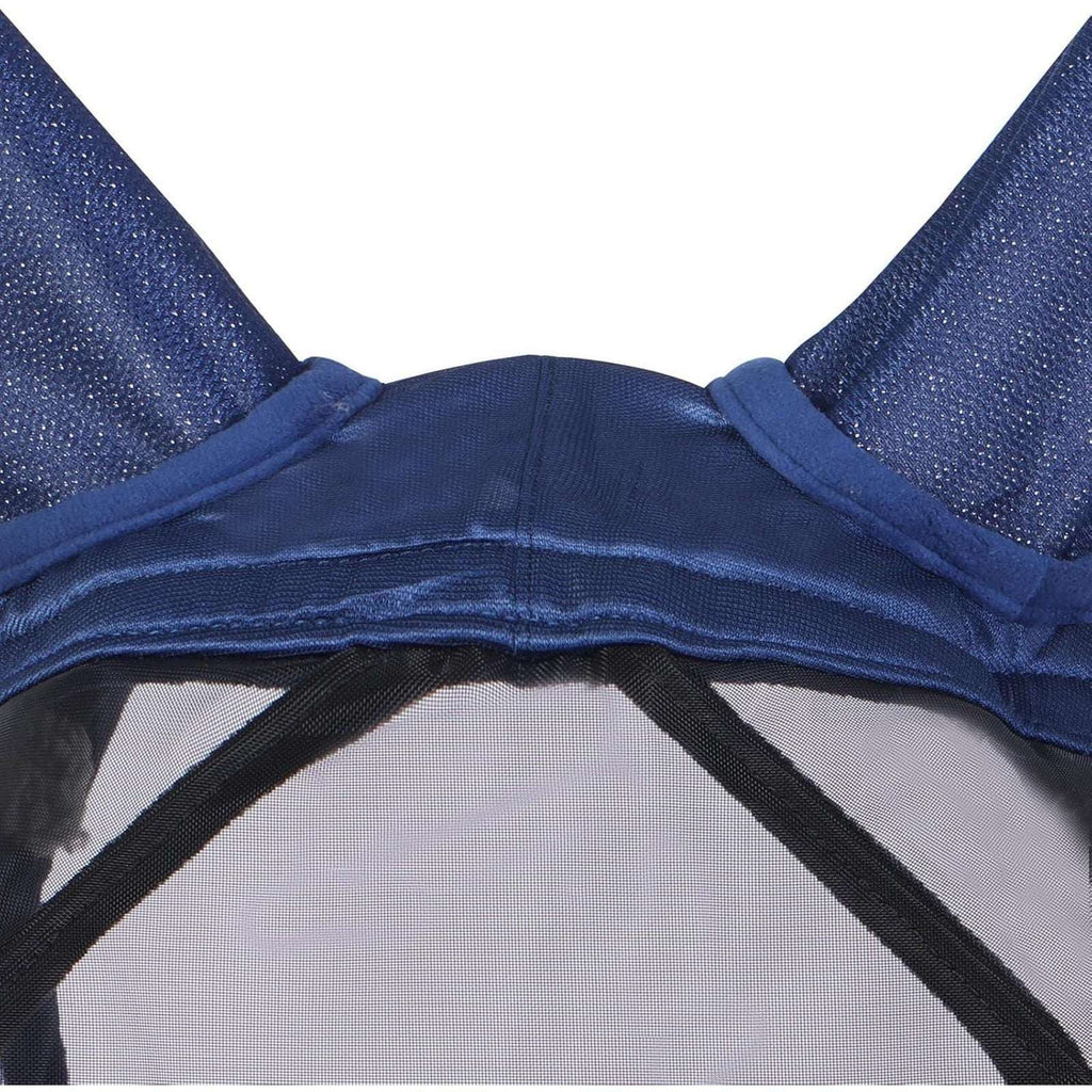 Harrison Howard Champion Horse Fly Mask w/ UV Protection, Long Nose & Ears, Full