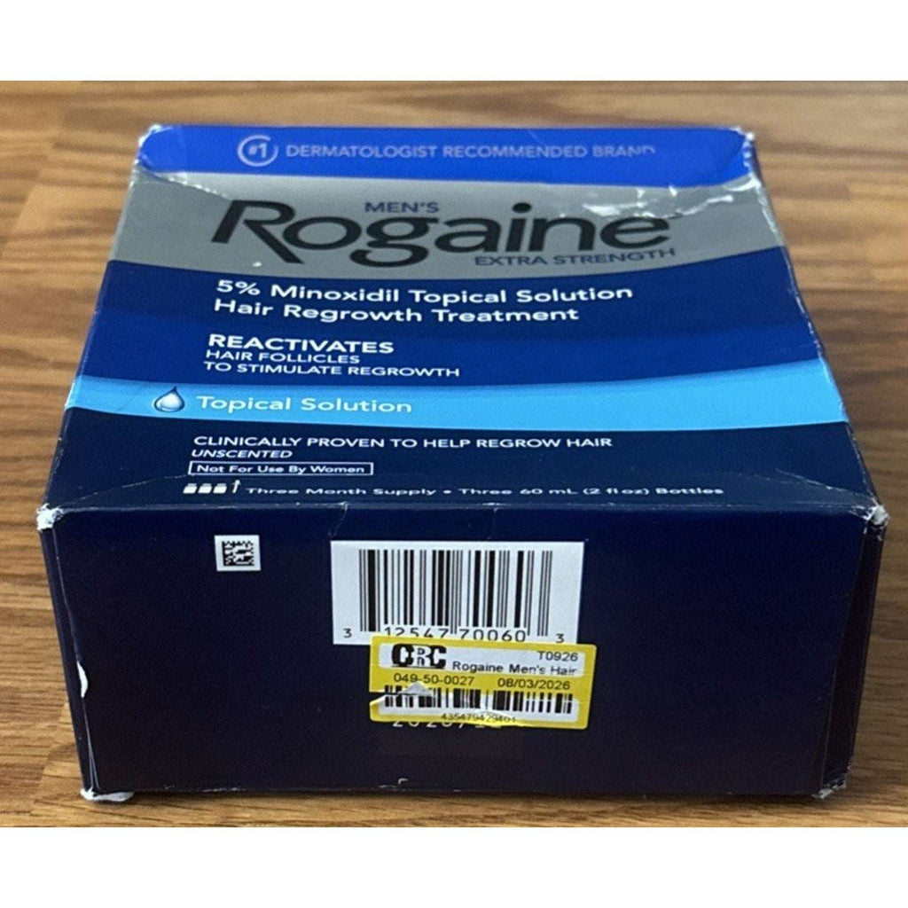 Men's ROGAINE 5% Minoxidil Solution Extra Strength 3 Month Supply EXP 11/2028