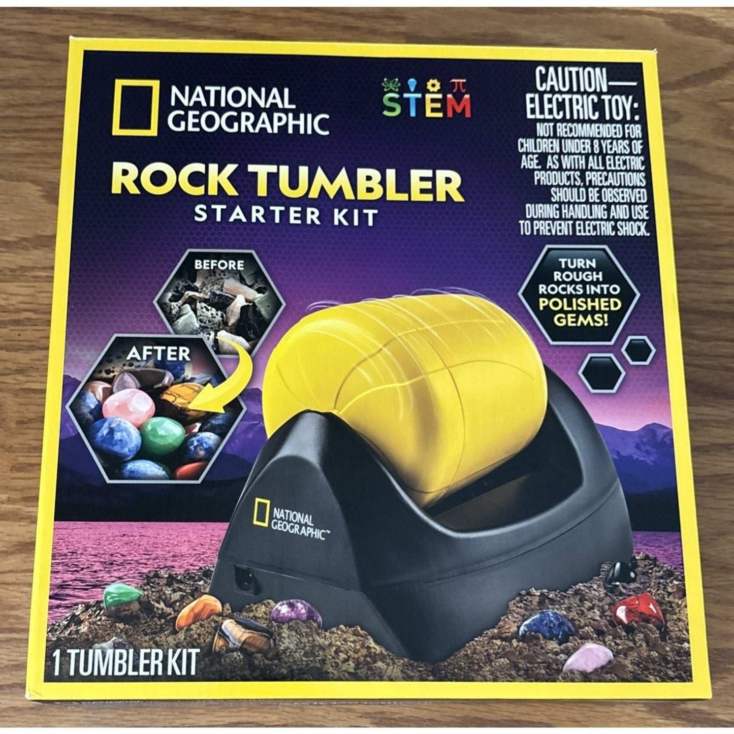 National Geographic Rock Tumbler Starter Kit Turn Rough Rocks into Polished Gems