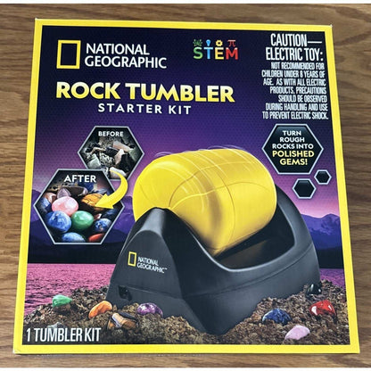 National Geographic Rock Tumbler Starter Kit Turn Rough Rocks into Polished Gems