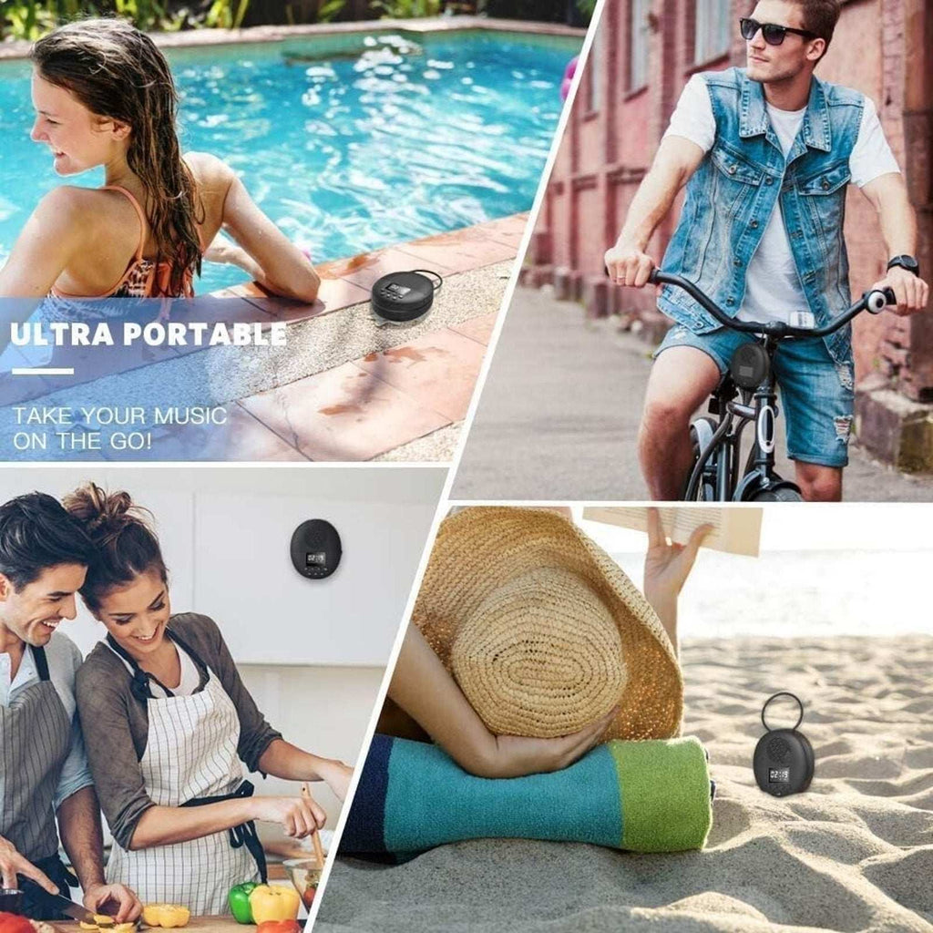 AGPTEK Bluetooth 5.0 Waterproof Wireless FM Radio Speaker Rechargeable Model S2