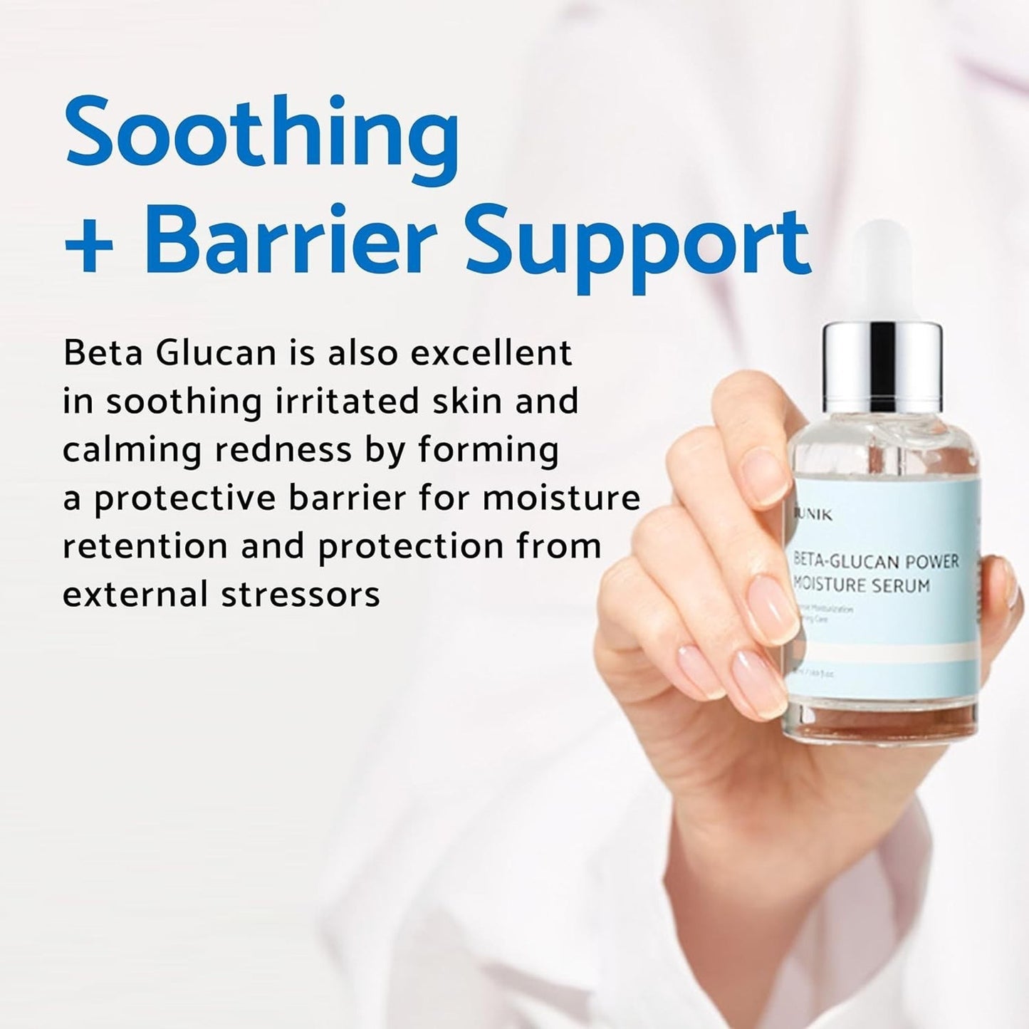 iUNIK Beta Glucan Daily Moisture Cream & Power Moisture Serum 60ml 50ml K-Beauty