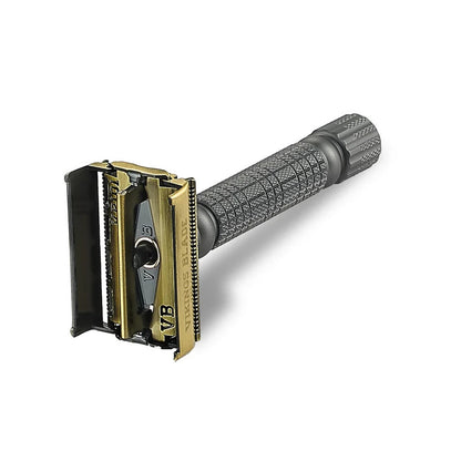 Vikings Blade The CHIEFTAIN 5 BC Safety Razor Ancient Dust Vintage Bronze Kit