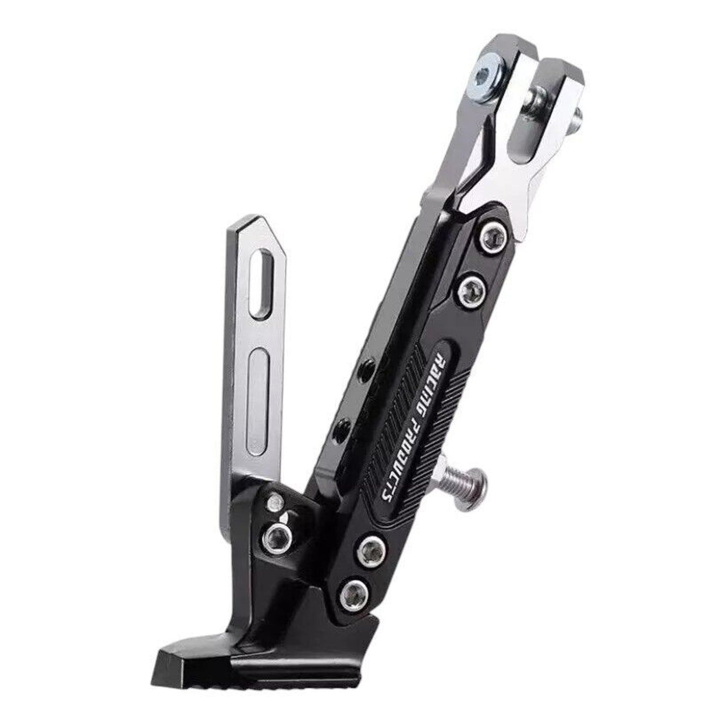 Motorcycle CNC Aluminum Alloy Kickstand Foot Side Support Adjustable READ