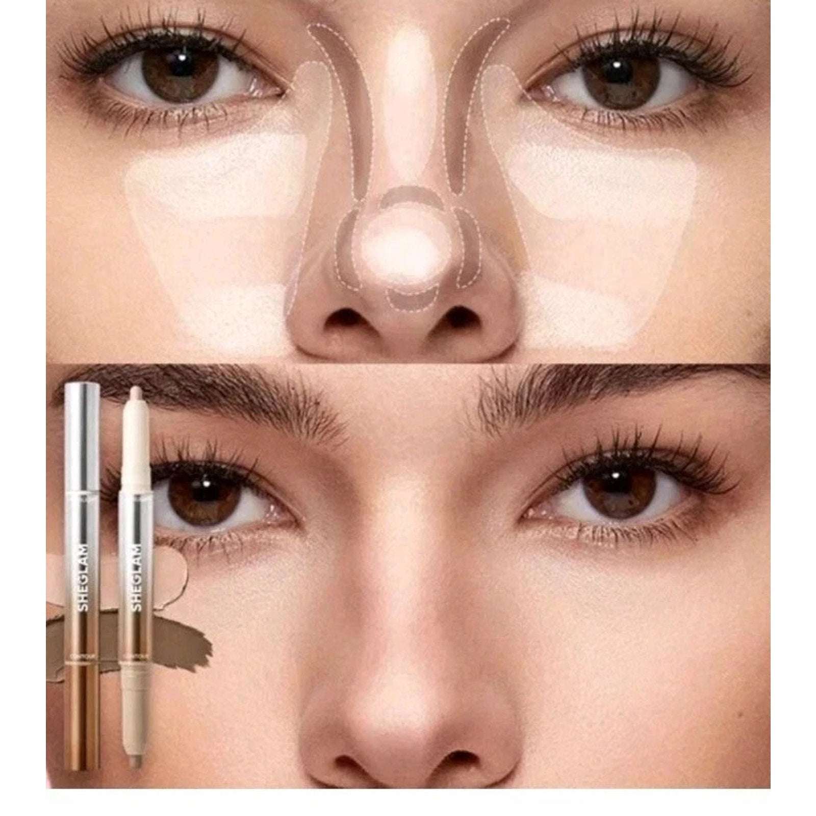 SHEGLAM Fine Line 2In1 Dual Contour & Highlight Pen Long Lasting Waterproof BUFF