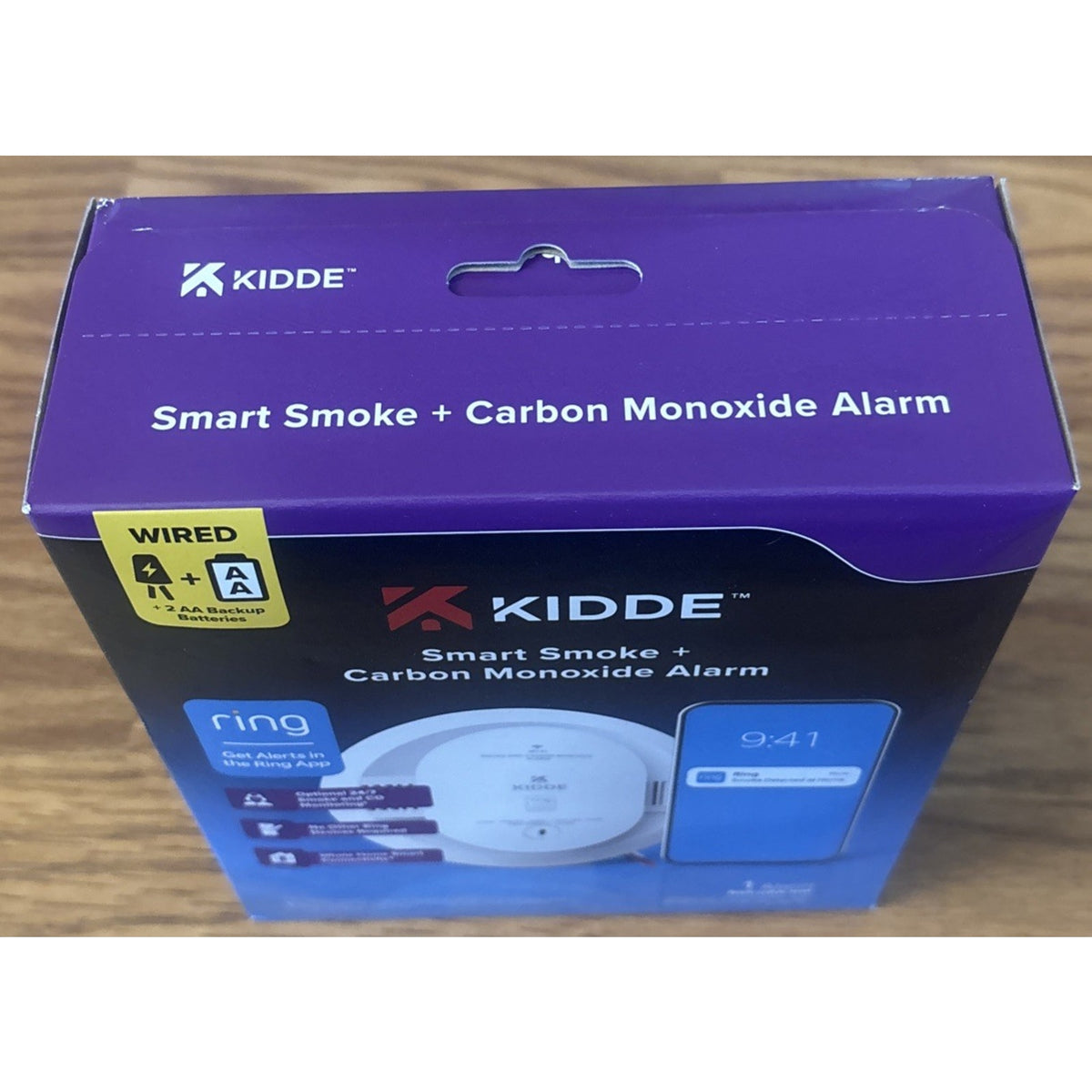 Kidde Ring Enabled Smart Smoke + Carbon Monoxide Alarm Detector Wired RGCUAR-RW
