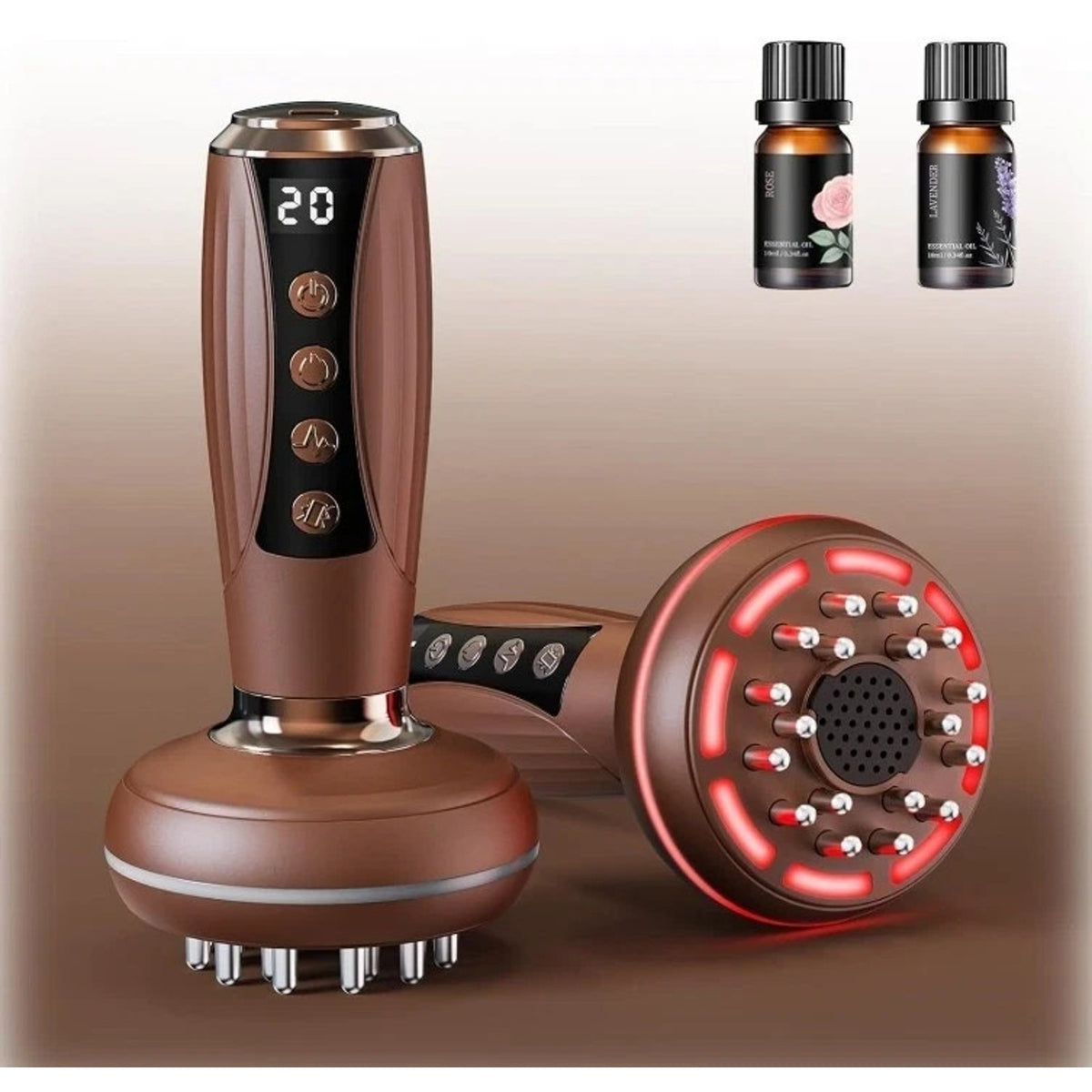 4-in-1 Red Light Lymphatic Drainage Massager Anti Cellulite Body Sculpting Tool