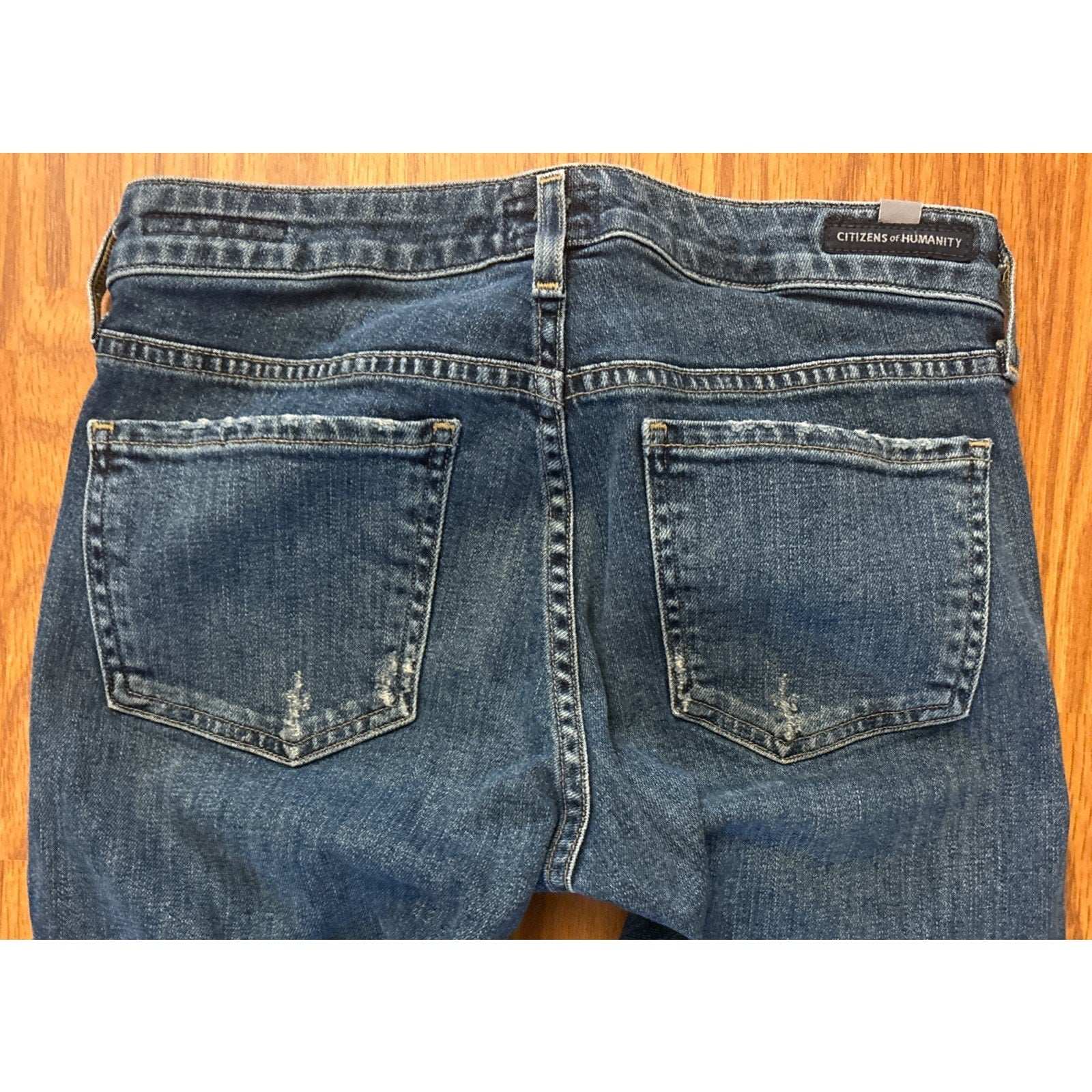 CITIZENS OF HUMANITY Racer Low Rise Skinny Leg Medium Wash Jeans Size 25