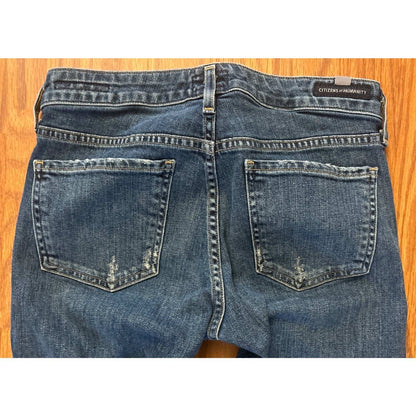 CITIZENS OF HUMANITY Racer Low Rise Skinny Leg Medium Wash Jeans Size 25