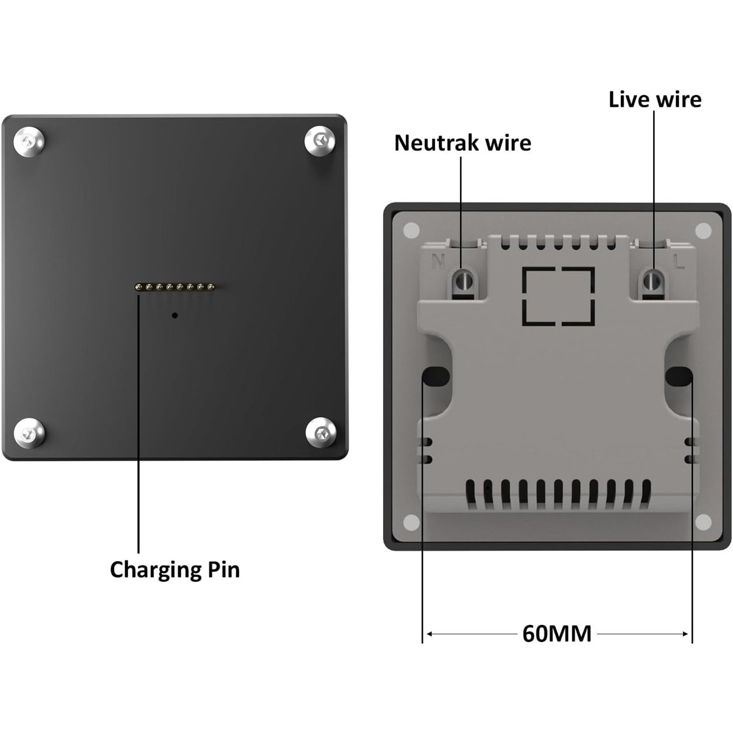 Smart Home Magnetic Wall Mount Charging Kit for Apple iPad mini 6 & A17 Pro 8.3"