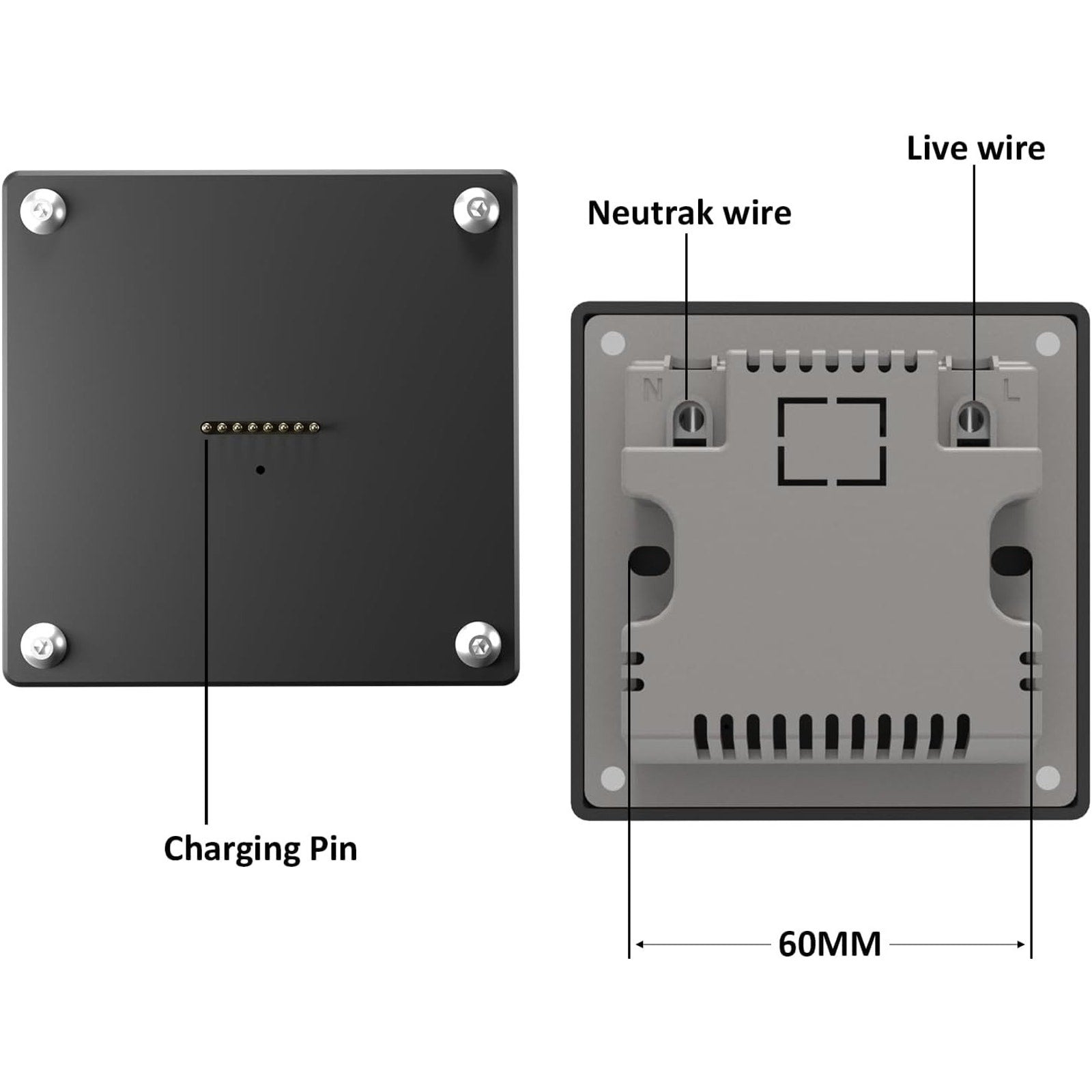 Smart Home Magnetic Wall Mount Charging Kit for Apple iPad mini 6 & A17 Pro 8.3"