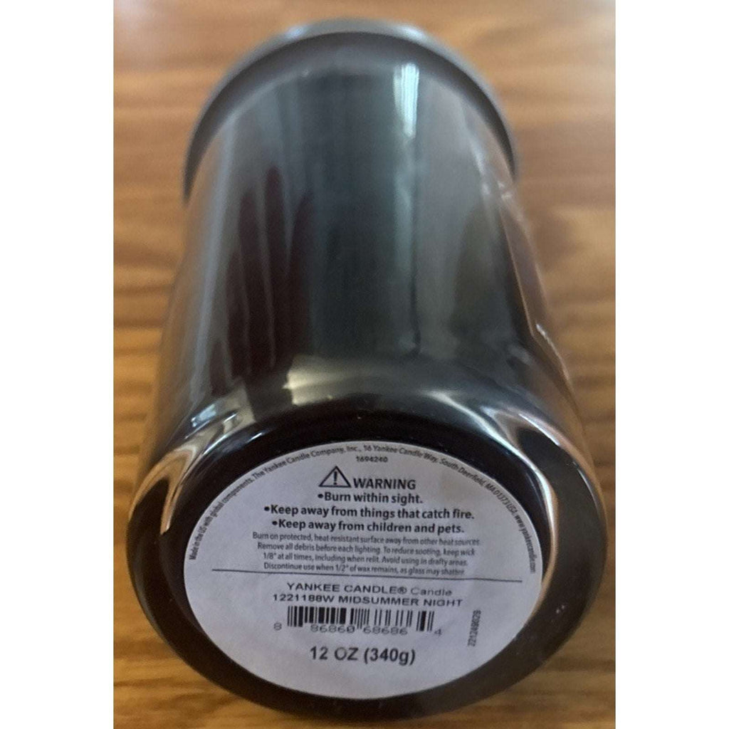 Yankee Candle Midsummer's Night 12oz Tumbler w/ Lid One Wick Fresh & Clean Scent