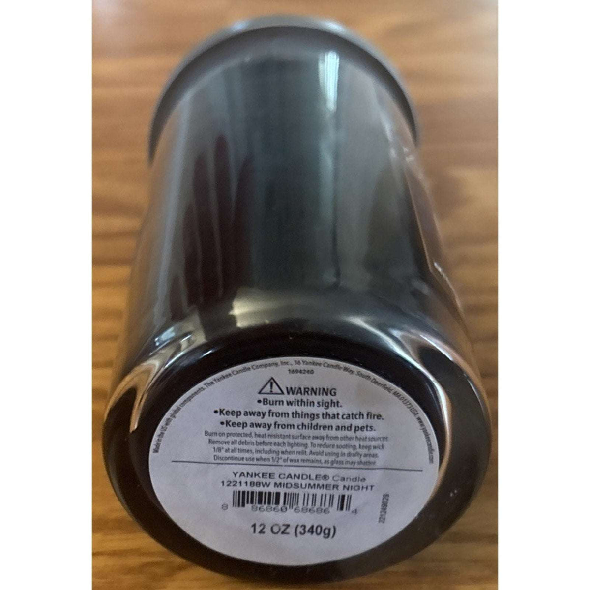 Yankee Candle Midsummer's Night 12oz Tumbler w/ Lid One Wick Fresh & Clean Scent