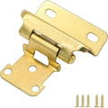 8 Pack 4 Pair Brass Gold Kitchen Cabinet Hinges Self Closing Cupboard Door Hinge
