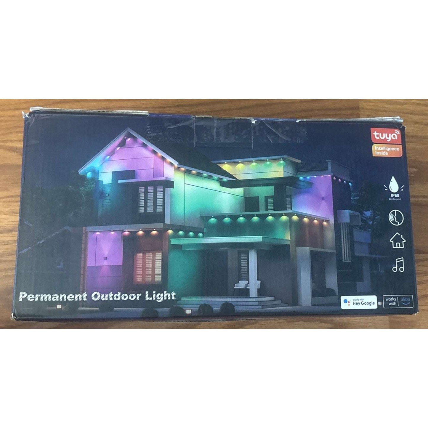 150ft Permanent Outdoor RGBIC Lights Waterproof Smart APP/Voice Control Music Sy