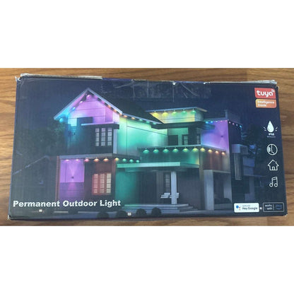 150ft Permanent Outdoor RGBIC Lights Waterproof Smart APP/Voice Control Music Sy