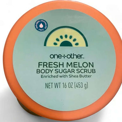 4-Pack One+Other Fresh Melon Body Sugar Scrub with Shea Butter - 16 oz each