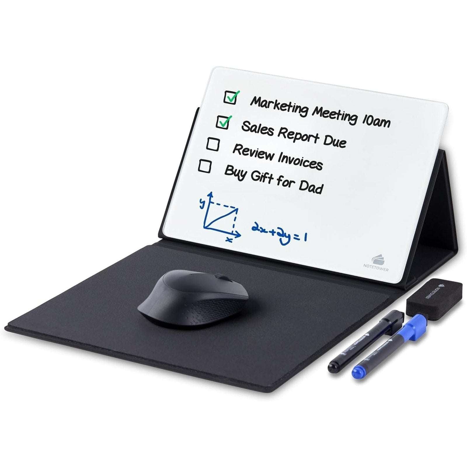 Mousepad w/ Dry Erase Whiteboard/Tablet/Phone Stand Manage To-Do List Take Notes
