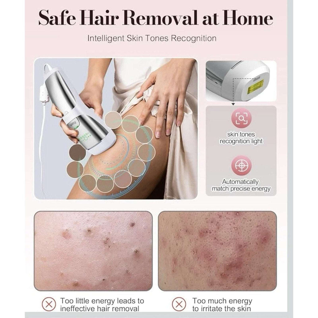 LumiAes IPL Laser Hair Removal Device, Ice-Cooling & Smart Skin Tone Recognition