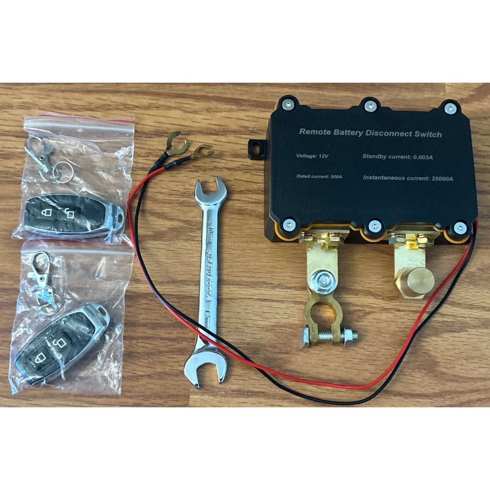 500A Remote Battery Disconnect Kill Switch 12V for Car Truck RV Heavy Duty Kit
