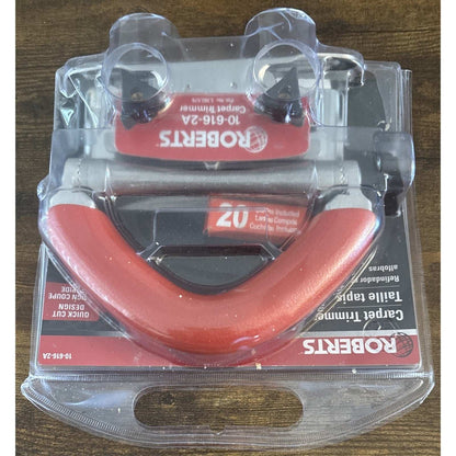 Roberts Conventional Carpet Trimmer with 20 Heavy-Duty Slotted Blades 10-616-2A