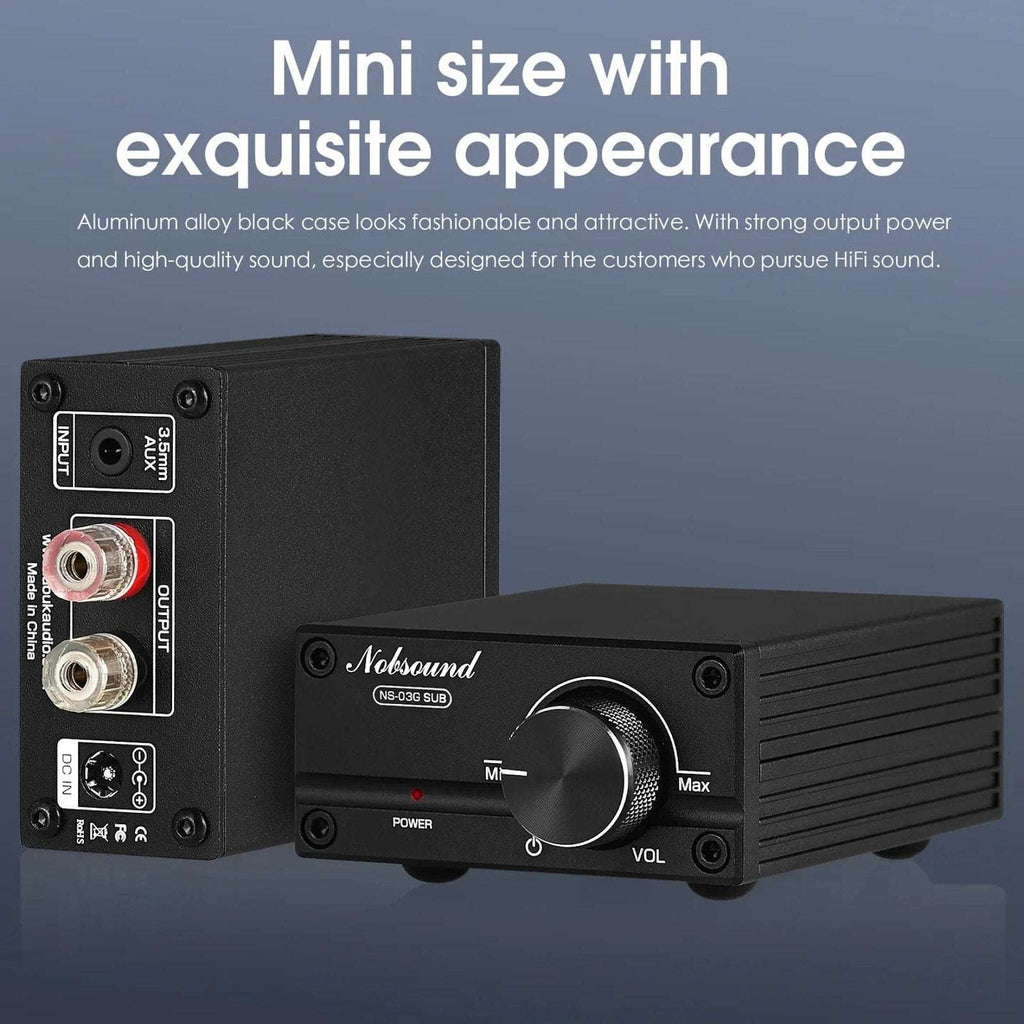 Nobsound NS-03G SUB Mini Mono Channel Digital Amplifier HiFi Subwoofer Power AMP