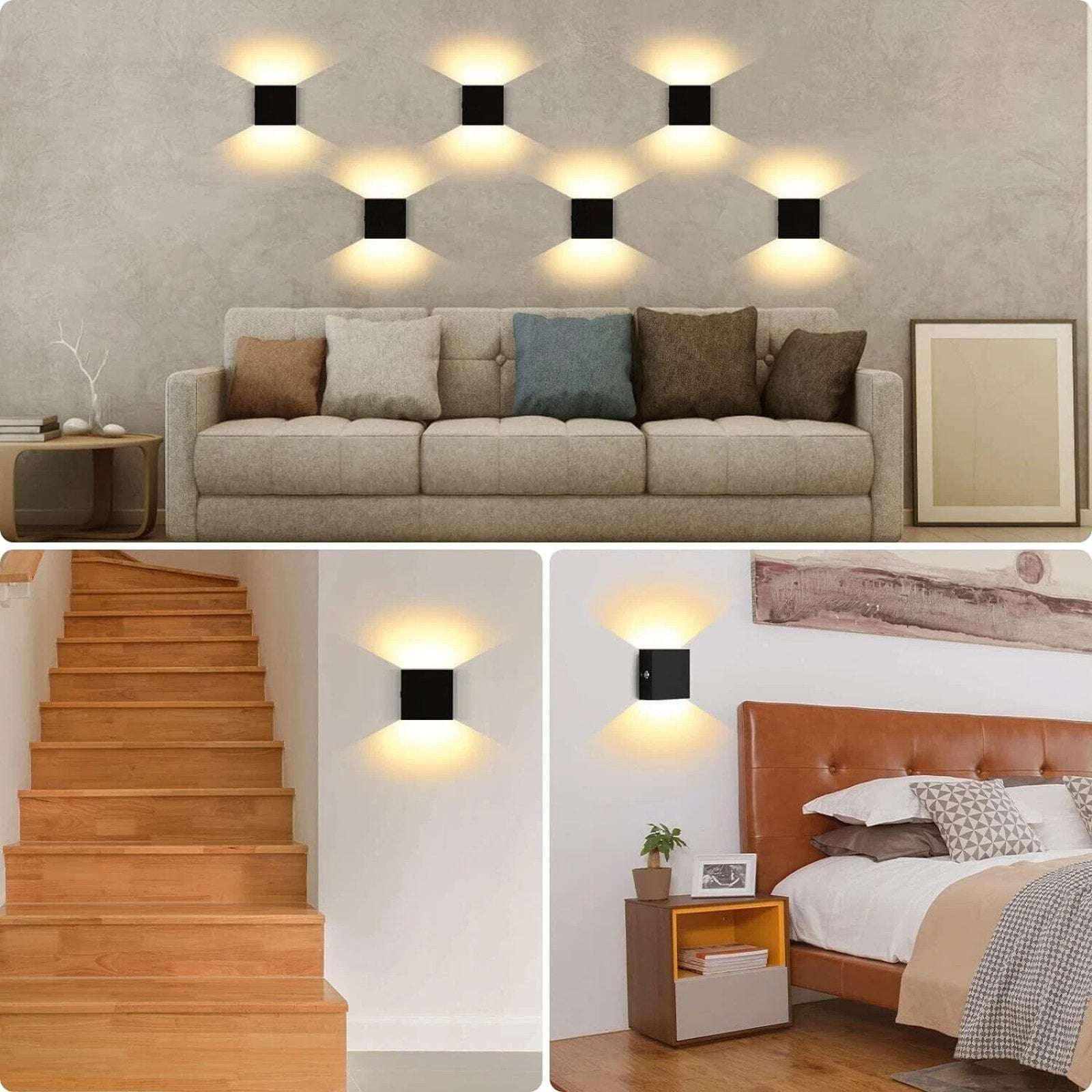 RGB Battery Operated Sconce with Remote Dimmable LED Wall Light Rechargeable