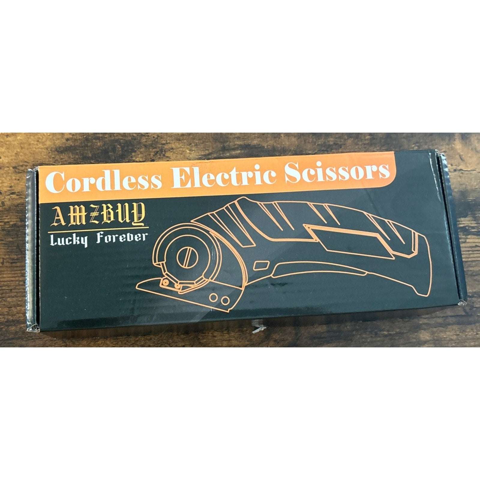 Cordless Electric Scissors 4V Rechargeable Rotary Cardboard Cutter, 2000mAh Bat
